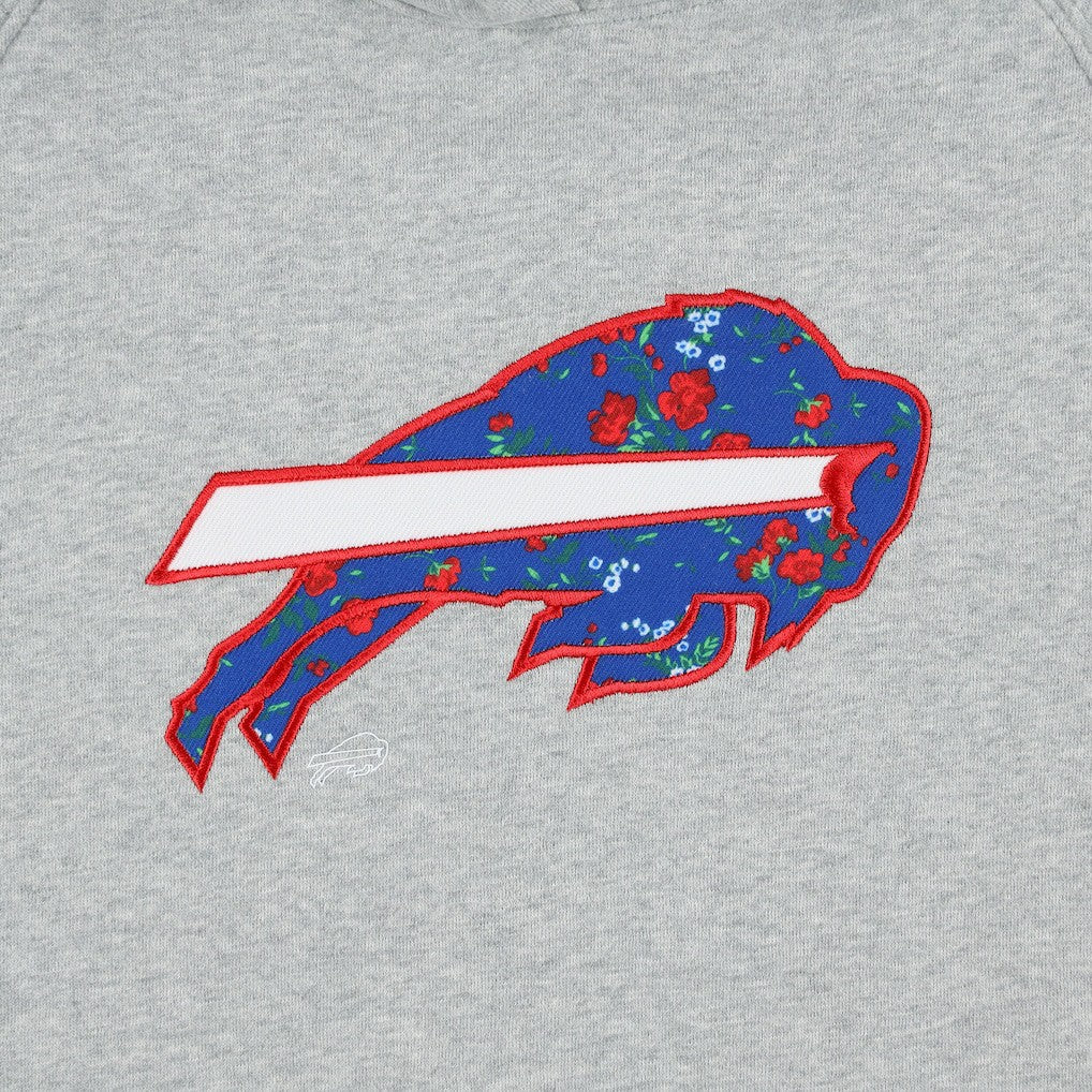 Women's Floral Raglan Pullover Hoodie - Buffalo Bills