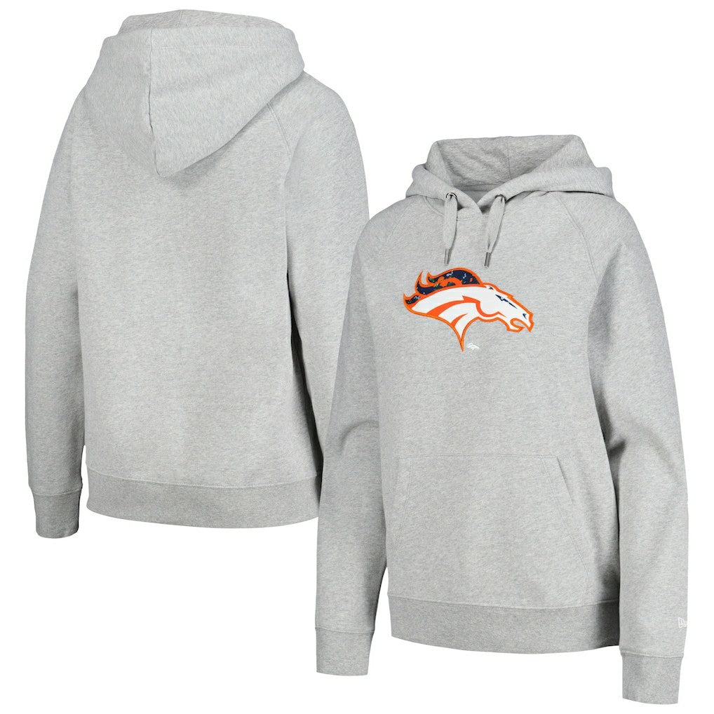 Women's Floral Raglan Pullover Hoodie - Denver Broncos