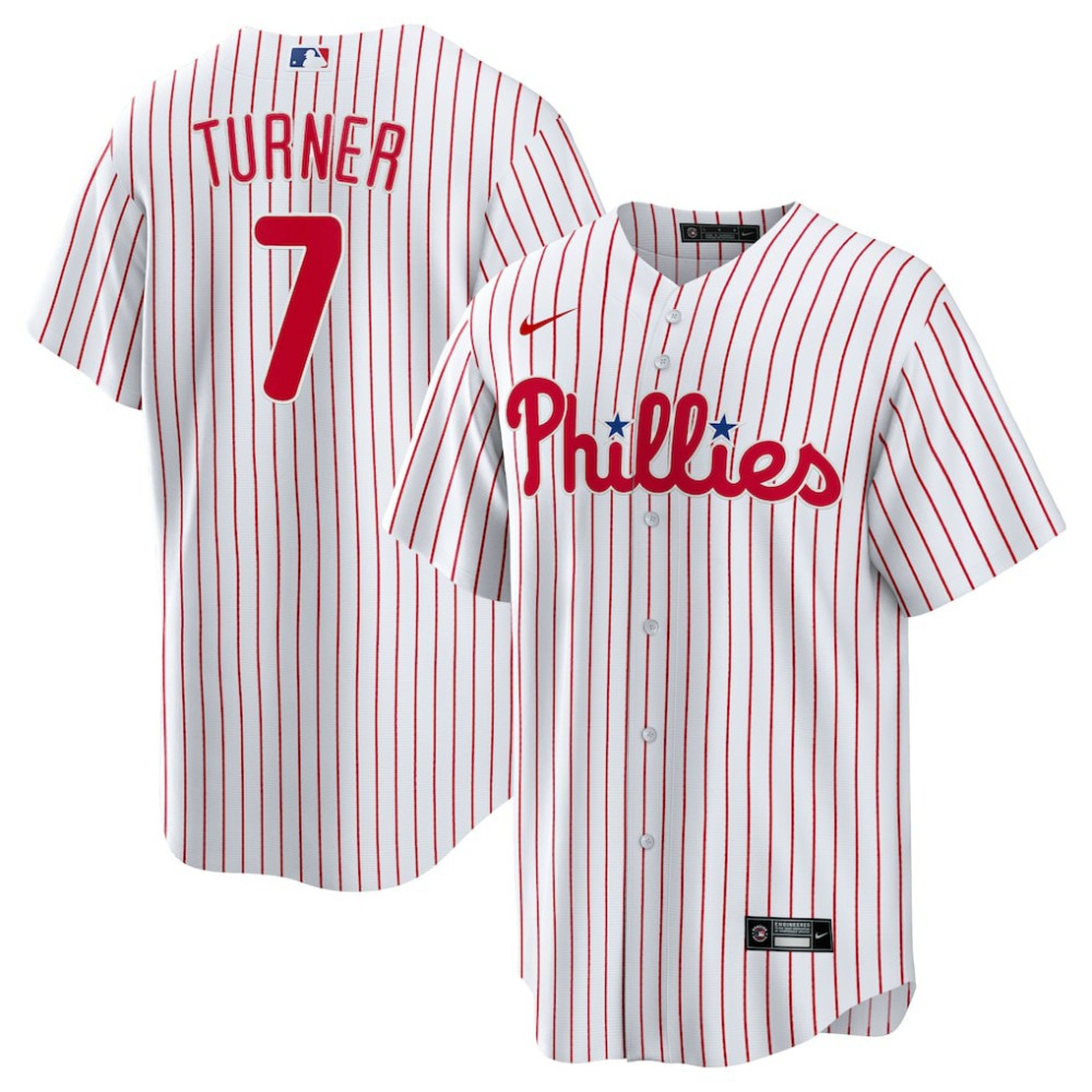 MLB Trea Turner Philadelphia Phillies Nike Home Replica Player Jersey