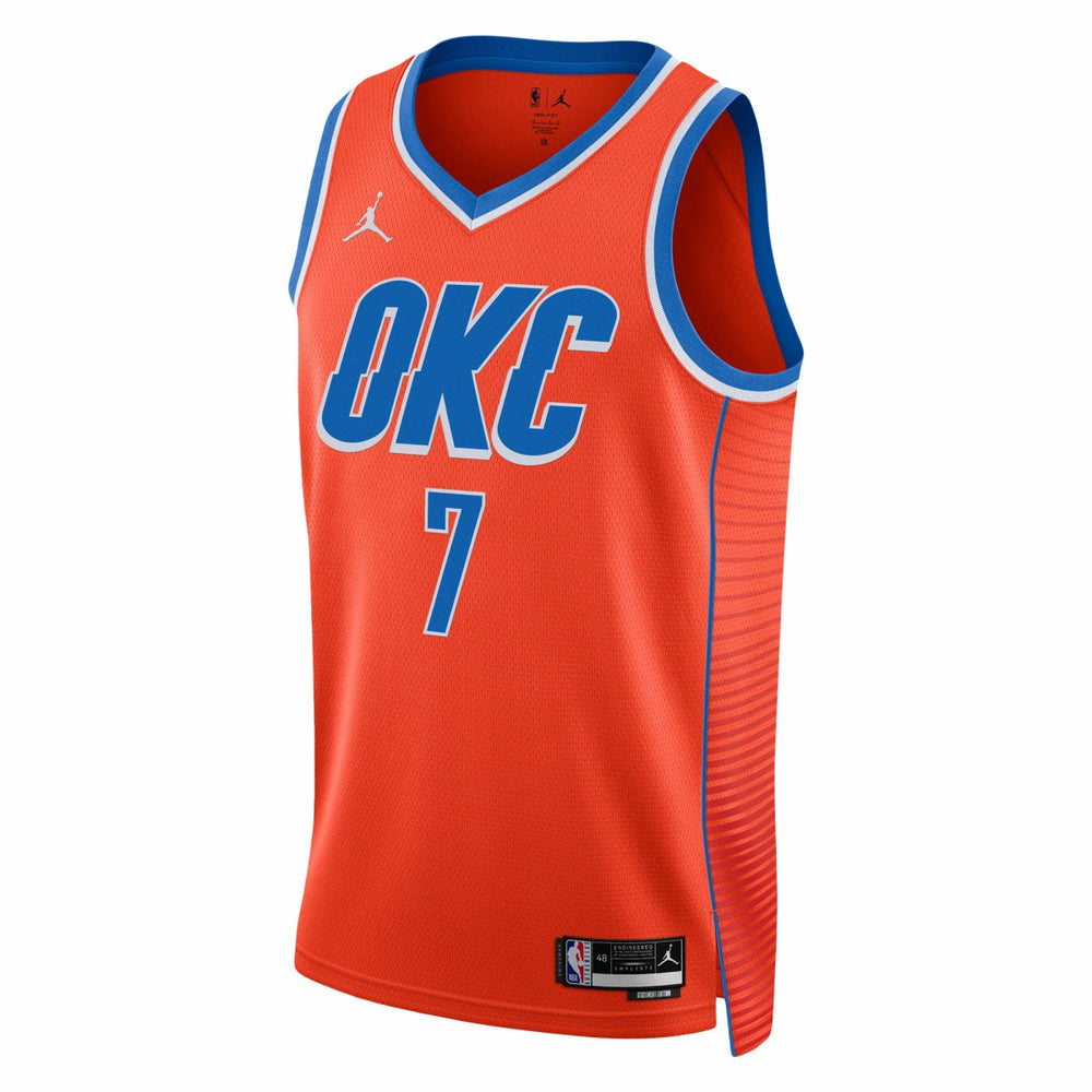 NBA Chet Holmgren Oklahoma City Thunder Jordan Brand Unisex Swingman Jersey
