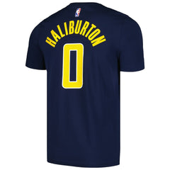 NBA Tyrese Haliburton Indiana Pacers Icon 2022/23 Name & Number T-Shirt