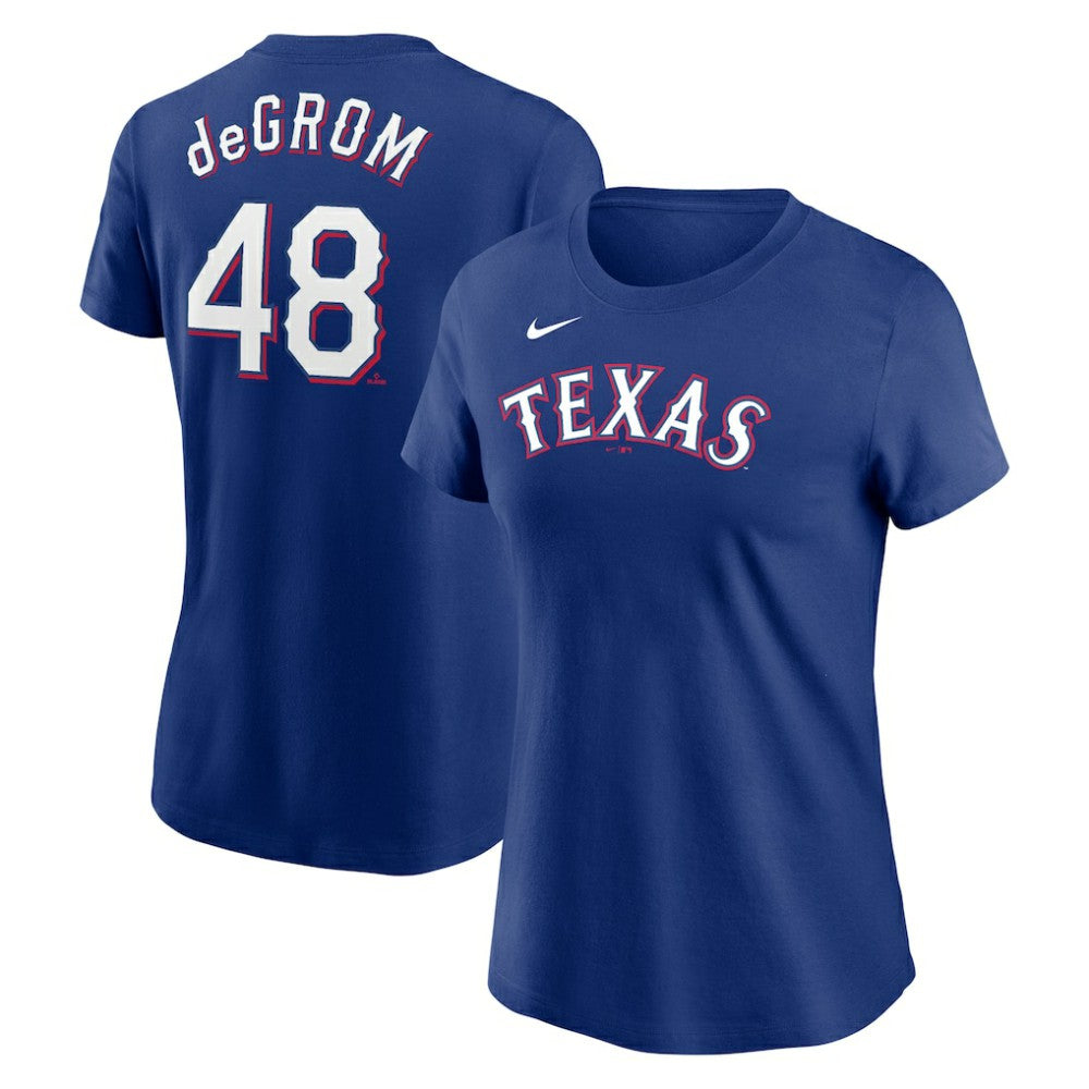 MLB Jacob deGrom Texas Rangers Nike Women's 2023 Name & Number T-Shirt
