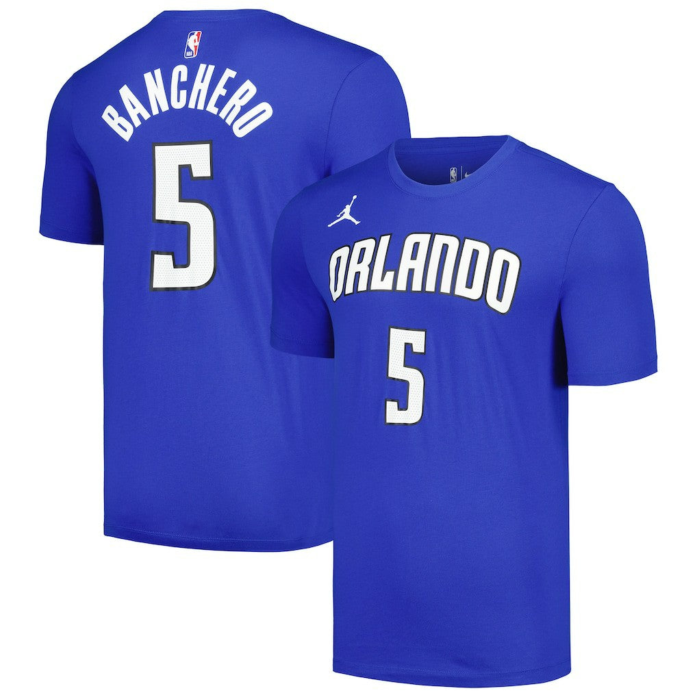 NBA Paolo Banchero Orlando Magic Jordan Brand 2022/23 Statement Edition Name & Number T-Shirt