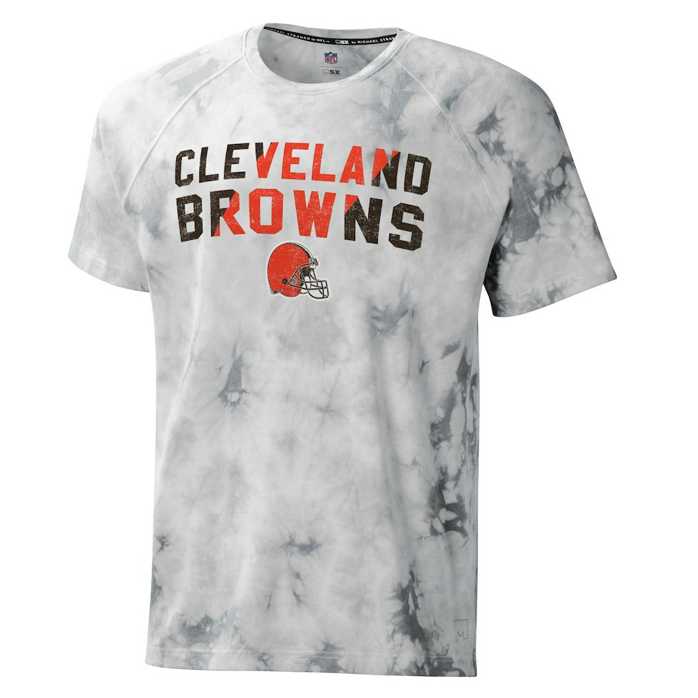 MSX by Michael Strahan Resolution Tie-Dye Raglan T-Shirt - Cleveland Browns