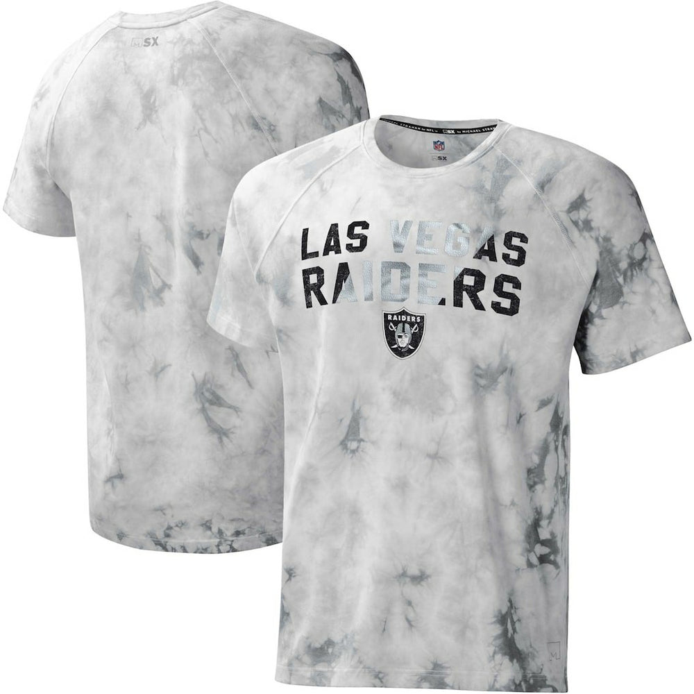 MSX by Michael Strahan Resolution Tie-Dye Raglan T-Shirt - Las Vegas Raiders
