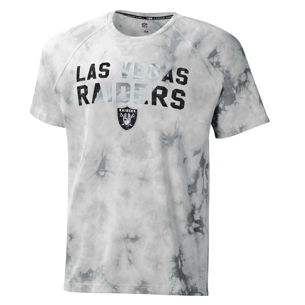 MSX by Michael Strahan Resolution Tie-Dye Raglan T-Shirt - Las Vegas Raiders