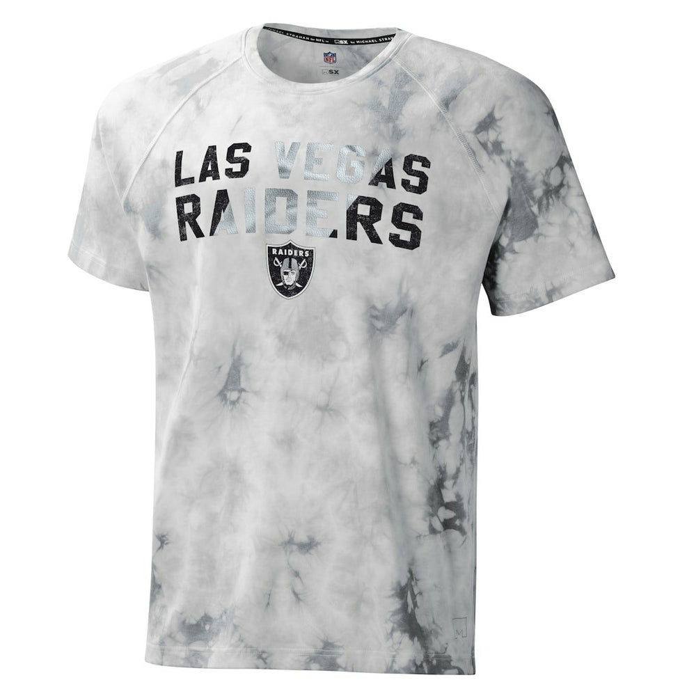MSX by Michael Strahan Resolution Tie-Dye Raglan T-Shirt - Las Vegas Raiders