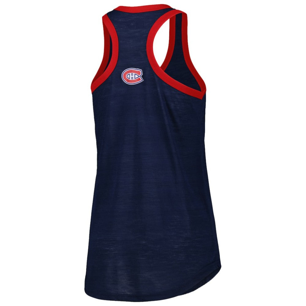 NHL Navy Montreal Canadiens G-III 4Her by Carl Banks Women's First Base Racerback Scoop Neck Tank Top