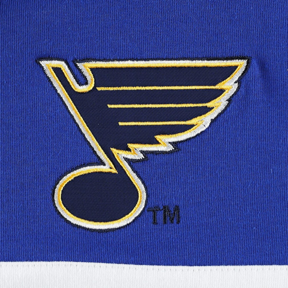 NHL Blue St. Louis Blues Tommy Hilfiger Walter Lace-Up Long Sleeve Top