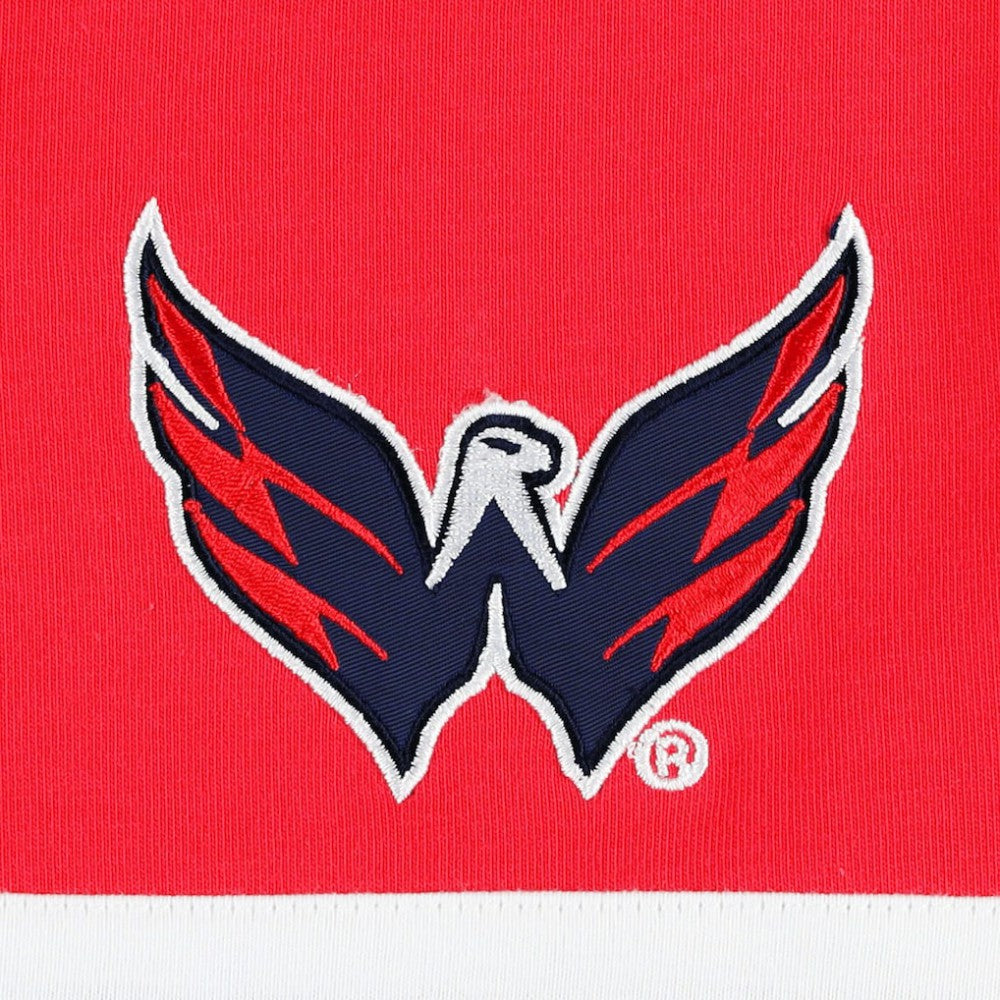 NHL Red Washington Capitals Tommy Hilfiger Walter Lace-Up Long Sleeve Top