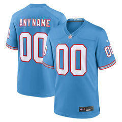 Oilers Throwback Custom Game Jersey - Tennessee Titans