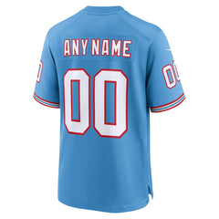 Oilers Throwback Custom Game Jersey - Tennessee Titans
