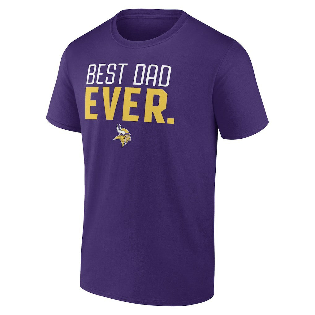 Best Dad Ever Team T-Shirt - Minnesota Vikings