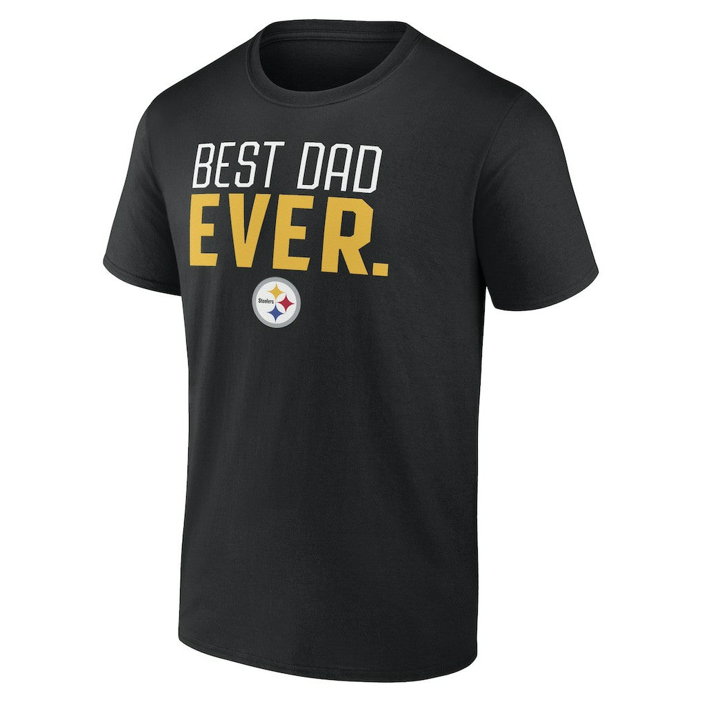 Best Dad Ever Team T-Shirt - Pittsburgh Steelers