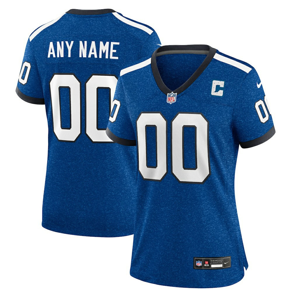 Women's Indiana Nights Alternate Custom Game Jersey - Indianapolis Colts