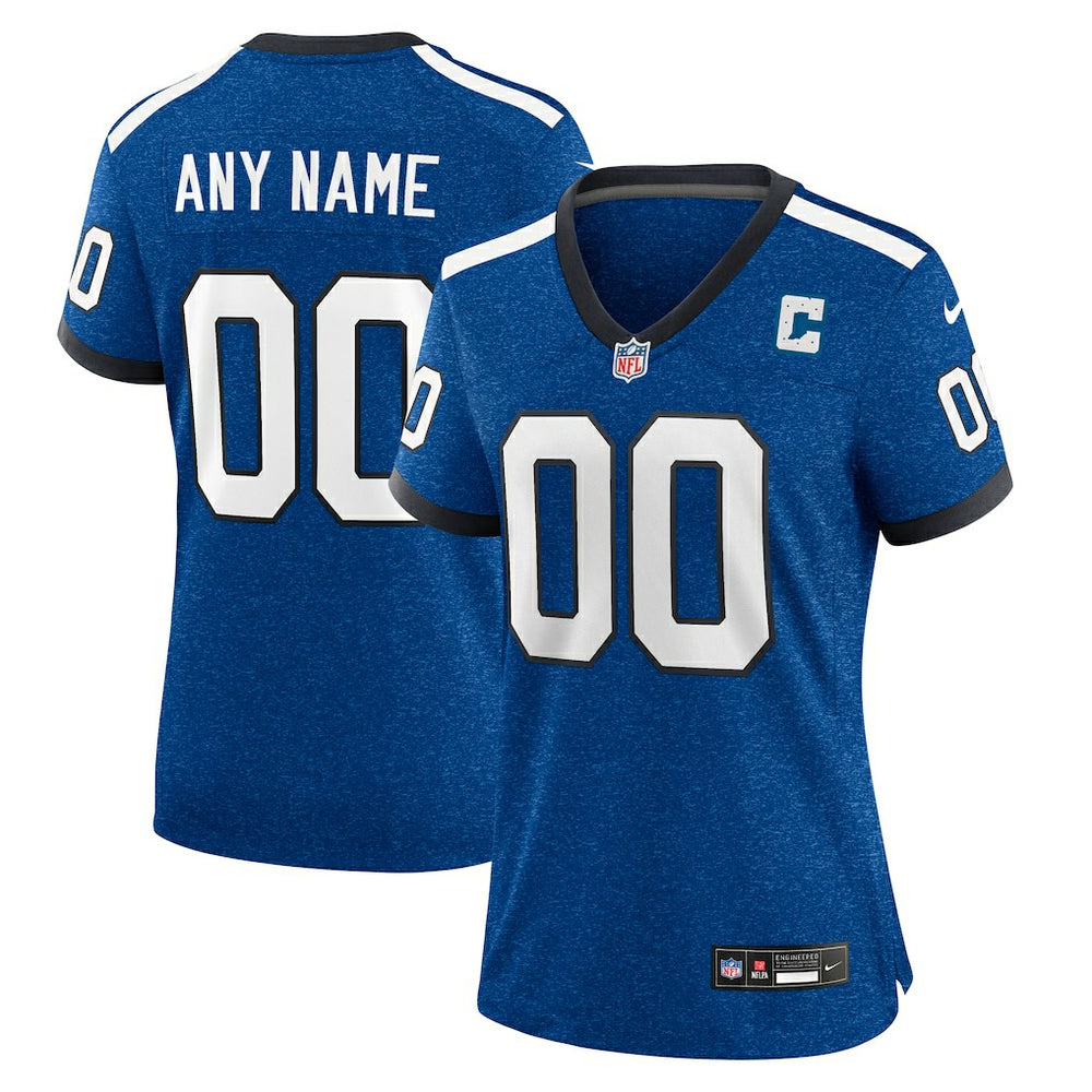 Women's Indiana Nights Alternate Custom Game Jersey - Indianapolis Colts