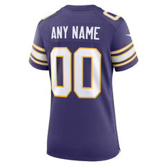 Women's Classic Custom Game Jersey - Minnesota Vikings