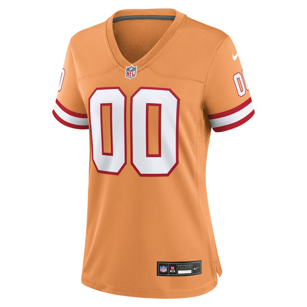 Women's Custom Throwback Game Jersey - Tampa Bay Buccaneers