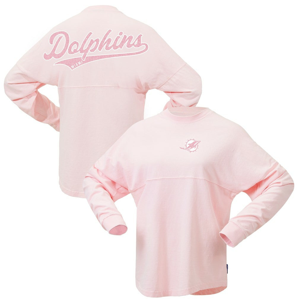 Women's Millennial Spirit Jersey T-Shirt - Miami Dolphins