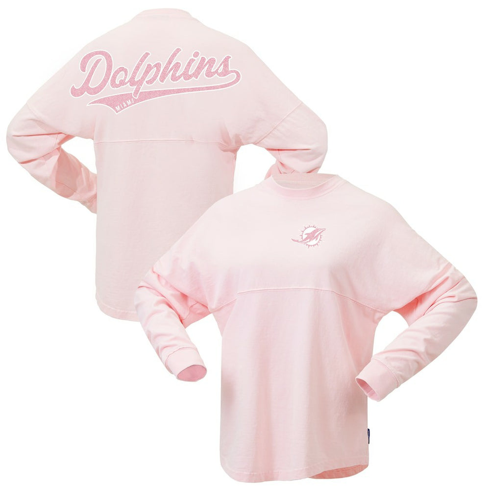 Women's Millennial Spirit Jersey T-Shirt - Miami Dolphins