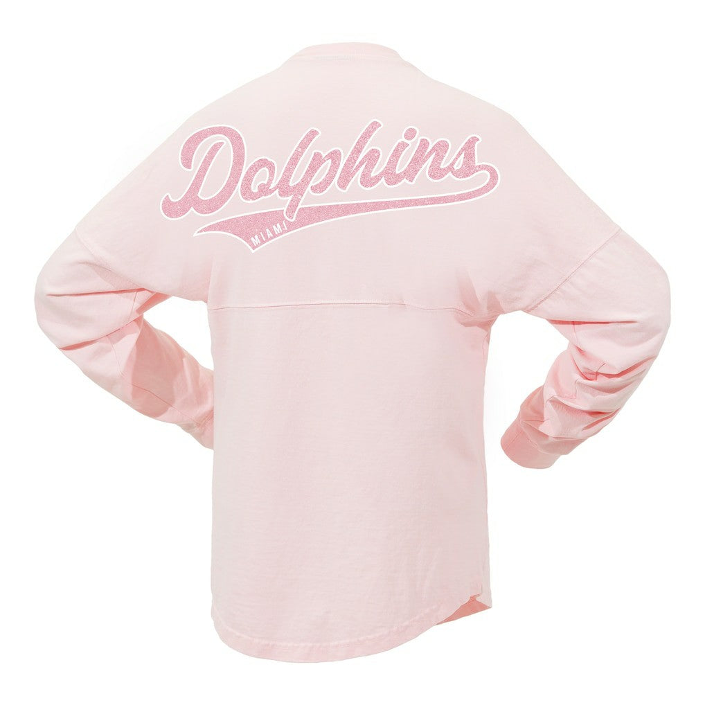 Women's Millennial Spirit Jersey T-Shirt - Miami Dolphins