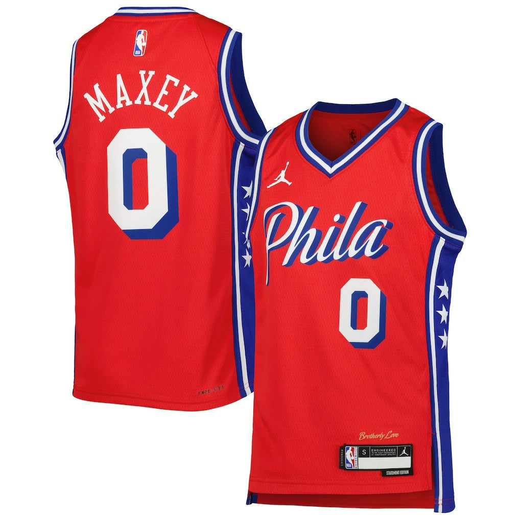 NBA Tyrese Maxey Philadelphia 76ers Jordan Brand Youth Swingman Jersey