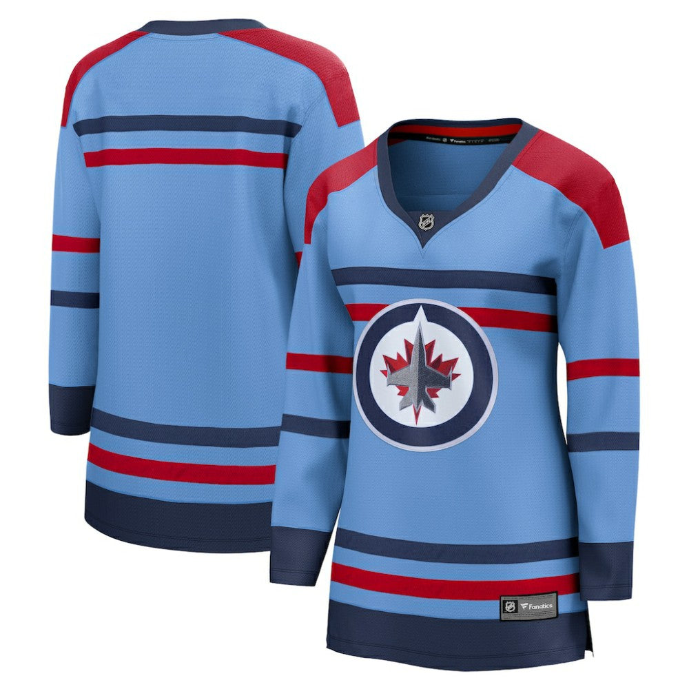 NHL Light Blue Winnipeg Jets Fanatics Women's Alternate Anniversary Breakaway Jersey
