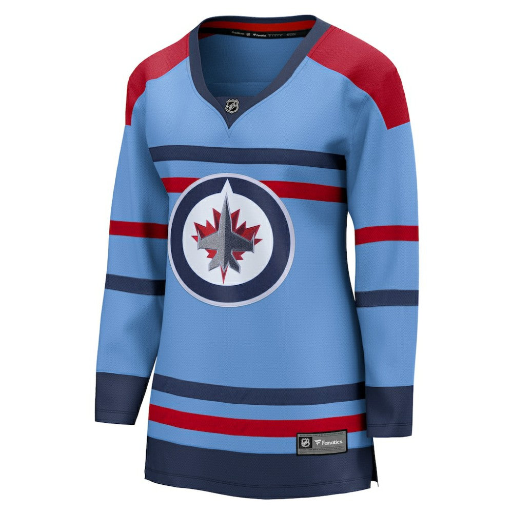 NHL Light Blue Winnipeg Jets Fanatics Women's Alternate Anniversary Breakaway Jersey