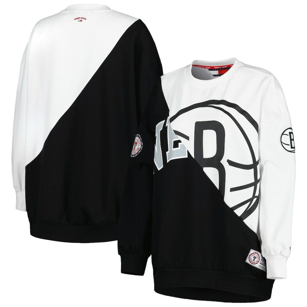 NBA Brooklyn Nets Tommy Jeans Women's Ariel Pullover Sweatshirt