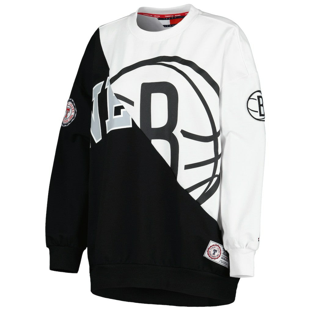 NBA Brooklyn Nets Tommy Jeans Women's Ariel Pullover Sweatshirt