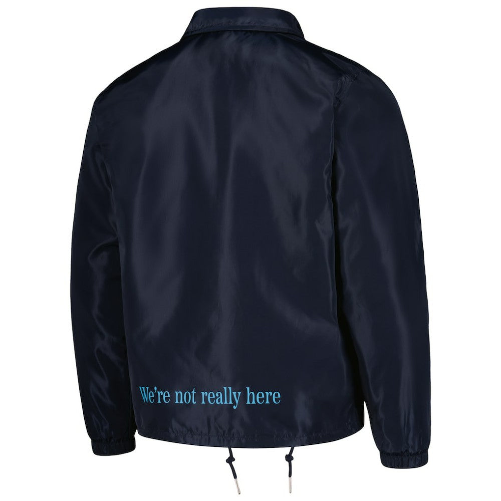 Manchester City Coaches Full-Snap Jacket -  Navy