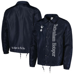 Tottenham Hotspur Coaches Full-Snap Jacket -  Navy