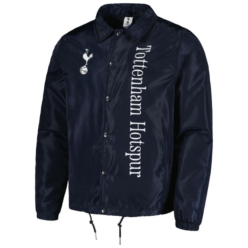 Tottenham Hotspur Coaches Full-Snap Jacket -  Navy