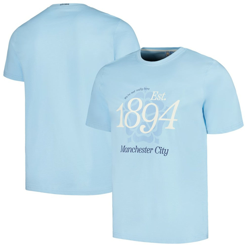 Manchester City Established Relaxed Fit T-Shirt -  Sky Blue
