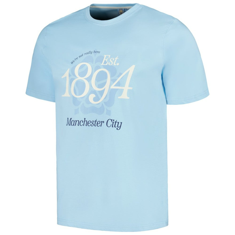 Manchester City Established Relaxed Fit T-Shirt -  Sky Blue