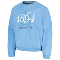 Manchester City Foundation Oversized Raglan Pullover Sweatshirt -  Sky Blue