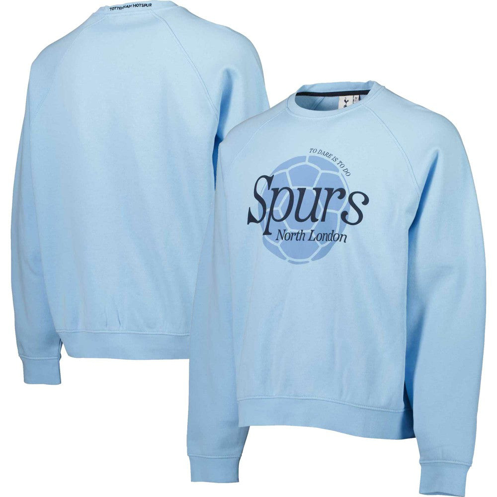 Tottenham Hotspur Foundation Oversized Raglan Pullover Sweatshirt -  Light Blue