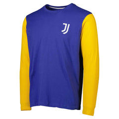 Juventus Blocked Long Sleeve T-Shirt -  Blue/Yellow
