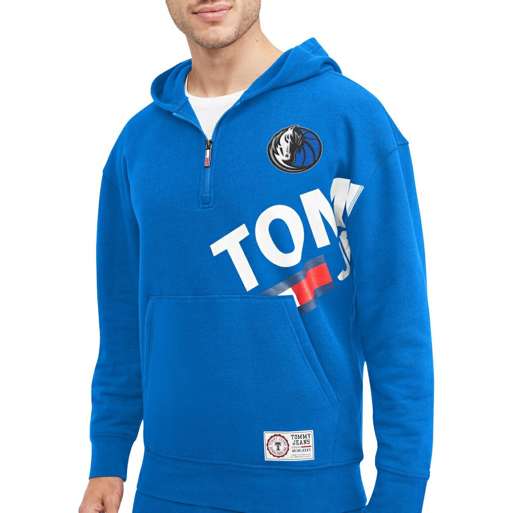 NBA Dallas Mavericks Tommy Jeans Bernard Half-Zip Hoodie sale