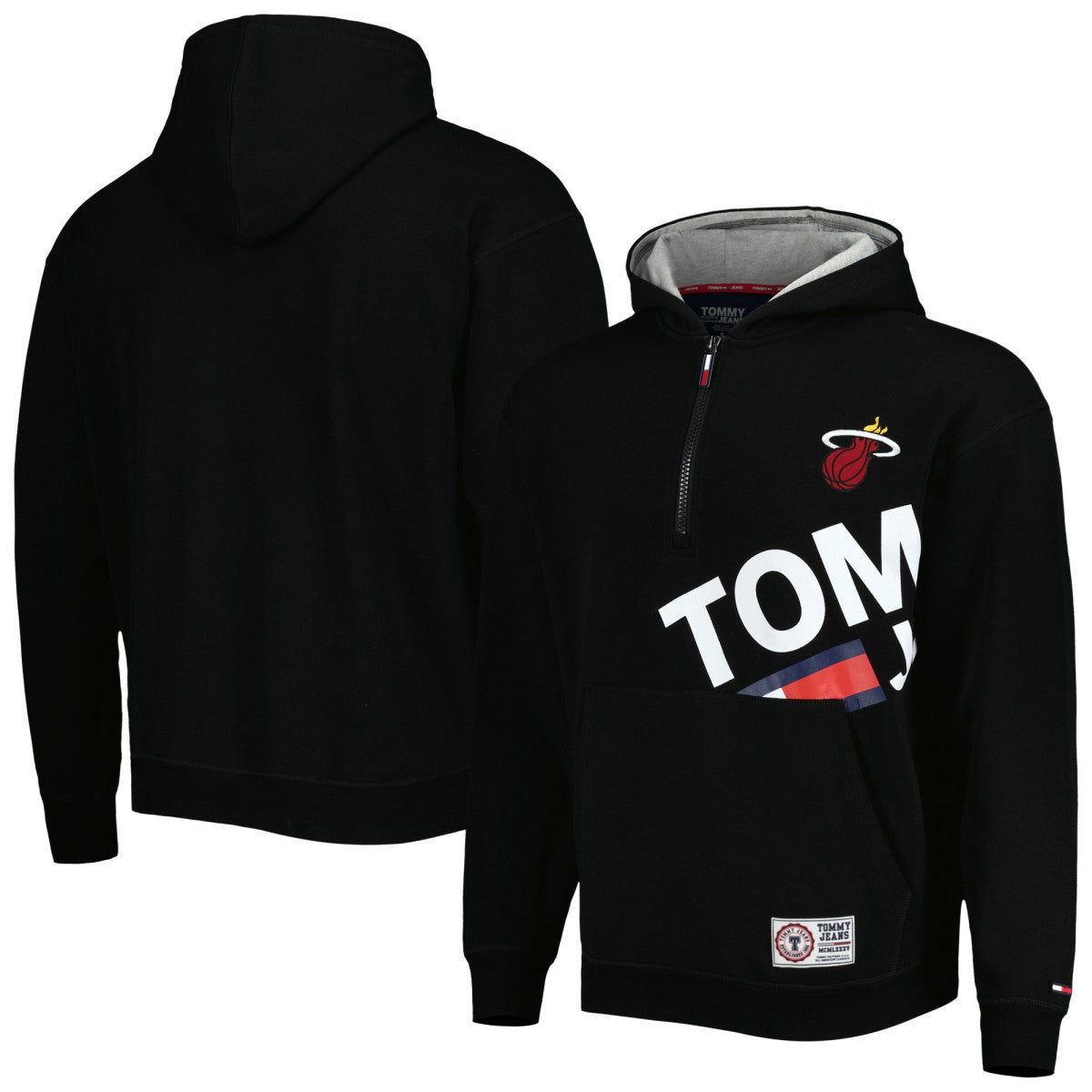 NBA Miami Heat Tommy Jeans Bernard Half-Zip Hoodie