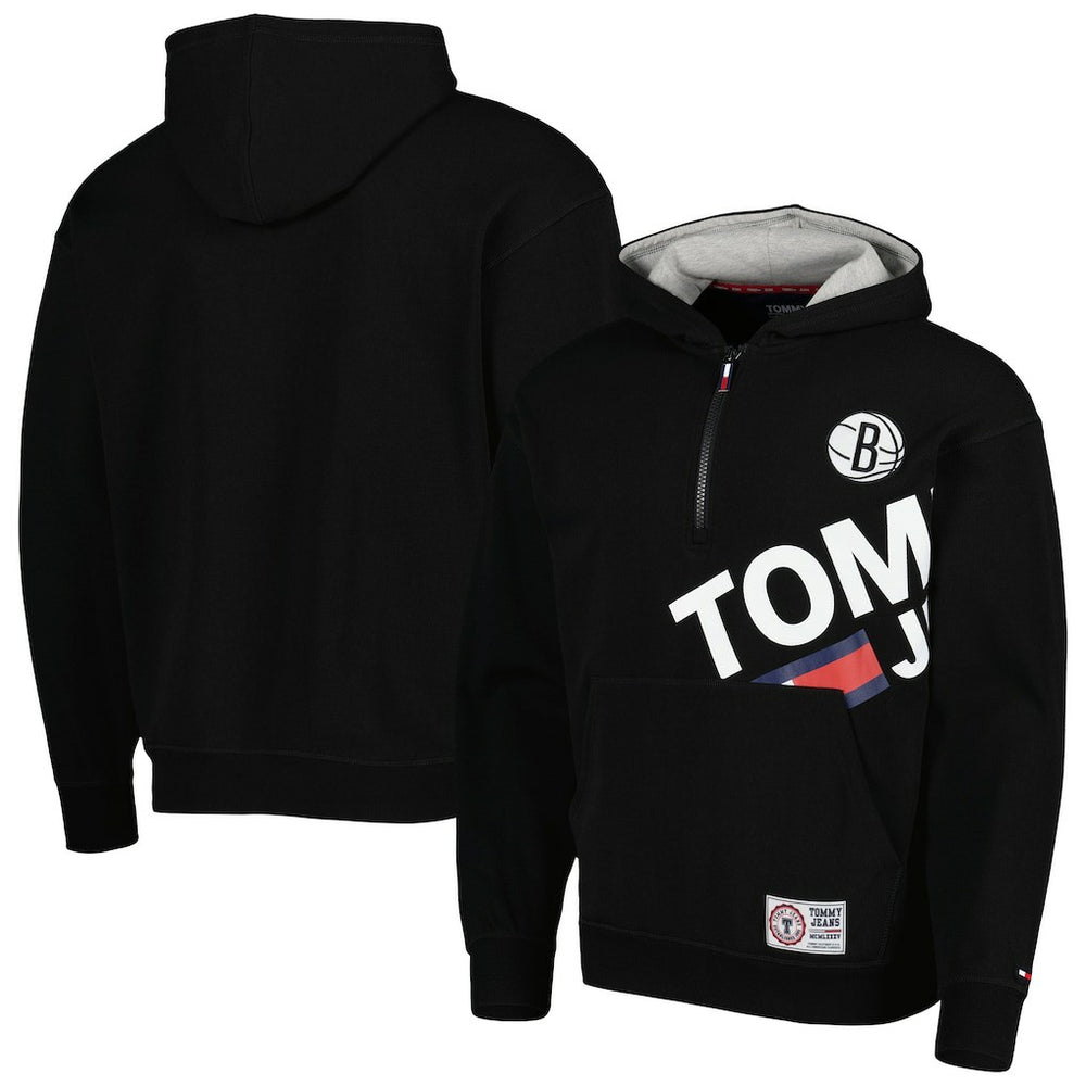 NBA Brooklyn Nets Tommy Jeans Bernard Half-Zip Hoodie