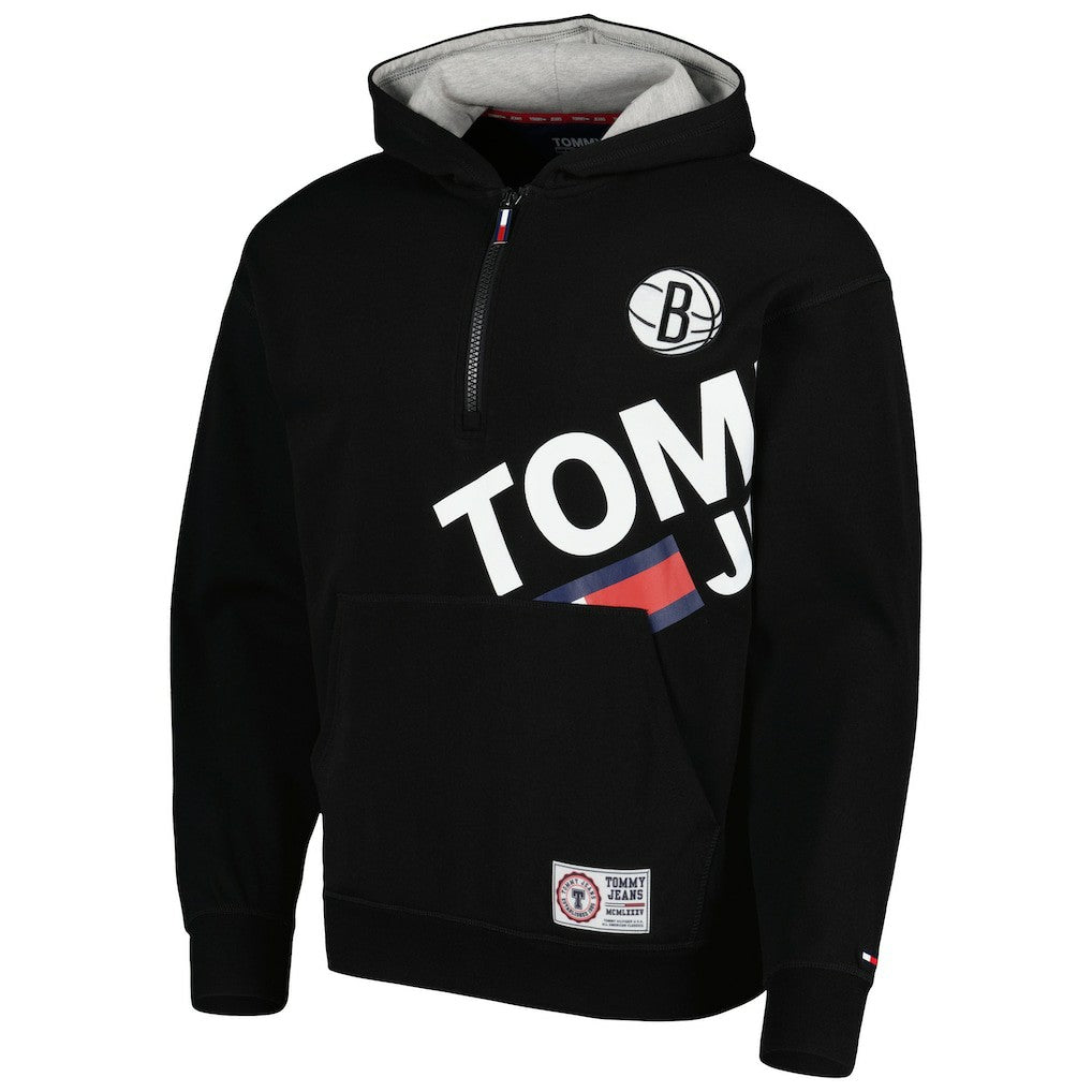 NBA Brooklyn Nets Tommy Jeans Bernard Half-Zip Hoodie