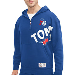 NBA Philadelphia 76ers Tommy Jeans Bernard Half-Zip Hoodie