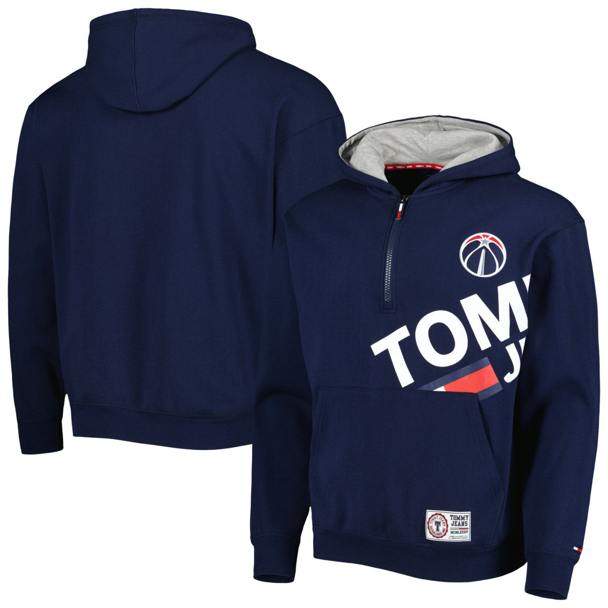 NBA Washington Wizards Tommy Jeans Bernard Half-Zip Hoodie