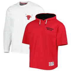 NBA Chicago Bulls Tommy Jeans Matthew 2-In-1 T-Shirt & Hoodie Combo Set