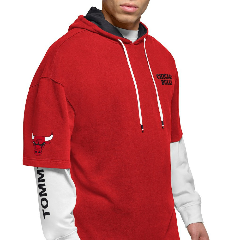 NBA Chicago Bulls Tommy Jeans Matthew 2-In-1 T-Shirt & Hoodie Combo Set