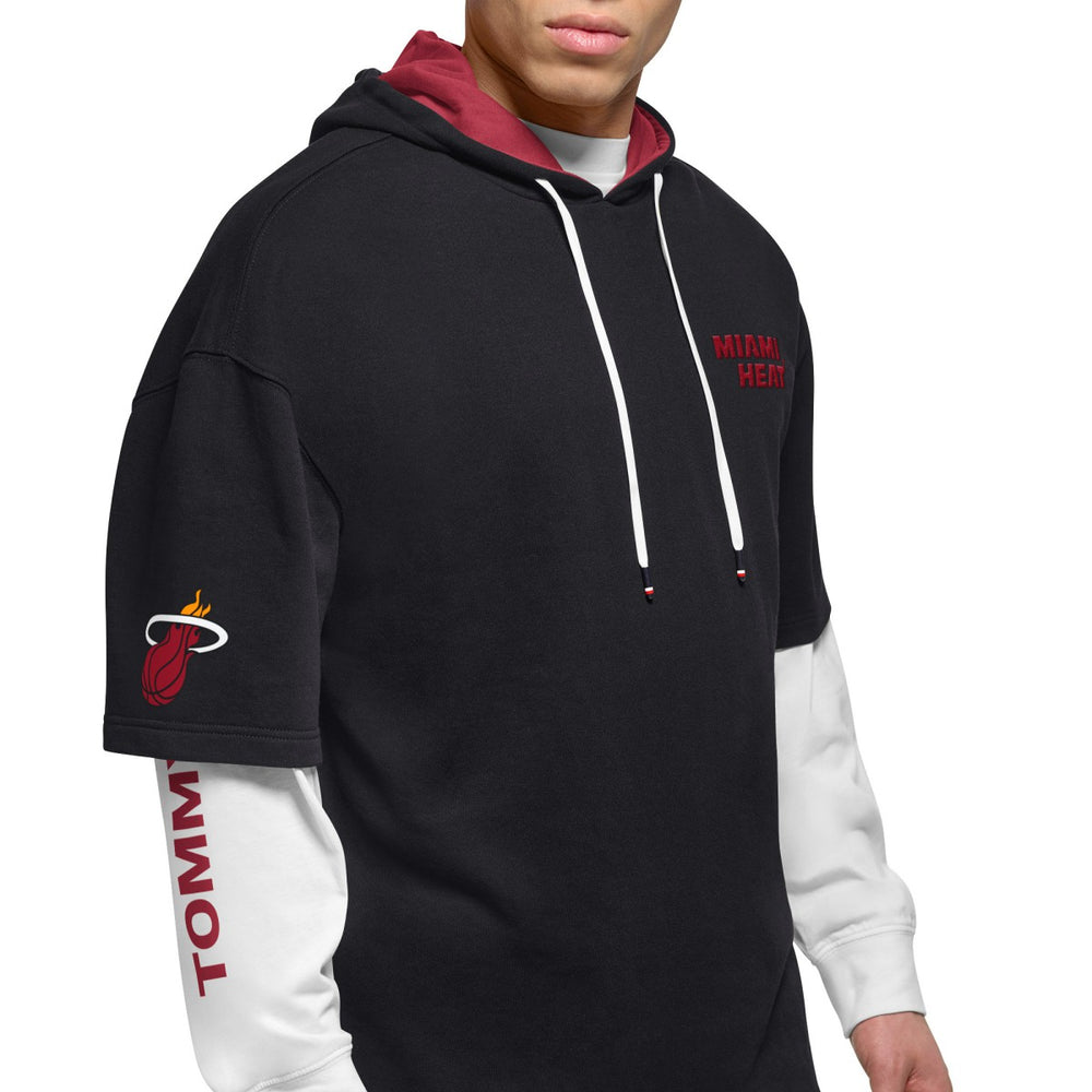 NBA Miami Heat Tommy Jeans Matthew 2-In-1 T-Shirt & Hoodie Combo Set