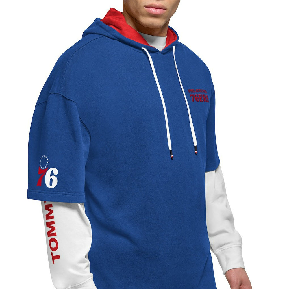 NBA Philadelphia 76ers Tommy Jeans Matthew 2-In-1 T-Shirt & Hoodie Combo Set