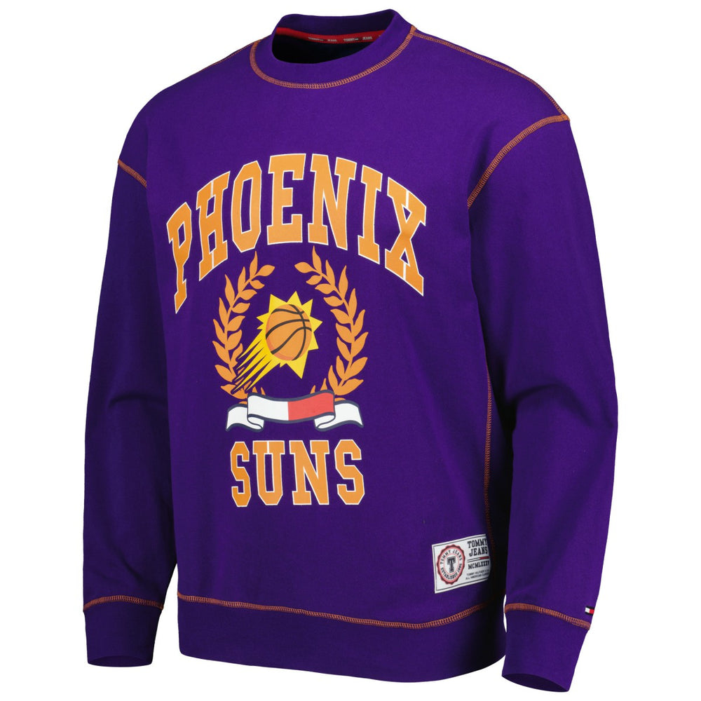 NBA Phoenix Suns Tommy Jeans Peter French Terry Pullover Crew Sweatshirt