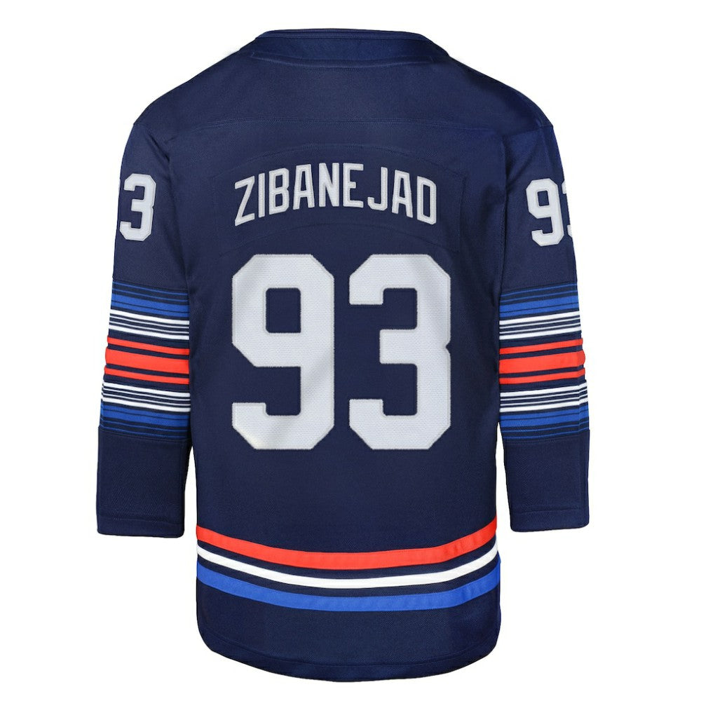 NHL Navy Mika Zibanejad New York Rangers Youth Alternate Premier Player Jersey